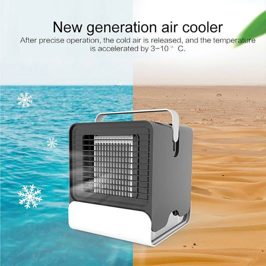 CoolMist™ 4-in-1 USB Mini Air Conditioner – Purify, Humidify, and Chill