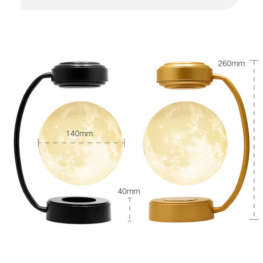 Magnetic Levitation Moon Lamp – LED Rotating Dangling Light with Touch Control