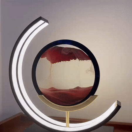Dynamic Shifting Sand LED Table Lamp – Calming Motion Art for Your Desk
