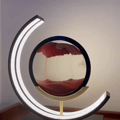 Dynamic Shifting Sand LED Table Lamp – Calming Motion Art for Your Desk