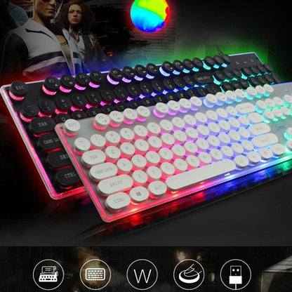 DragonGlow RGB Wired Gaming Keyboard & Mouse Combo