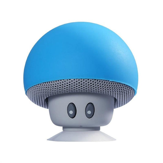 Mini Mushroom Bluetooth Speaker – Wireless Audio, Built-In Mic & Suction Stand