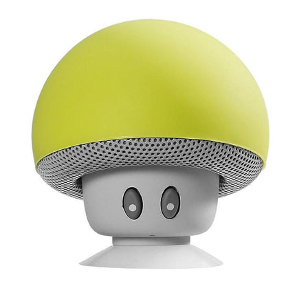 Mini Mushroom Bluetooth Speaker – Wireless Audio, Built-In Mic & Suction Stand