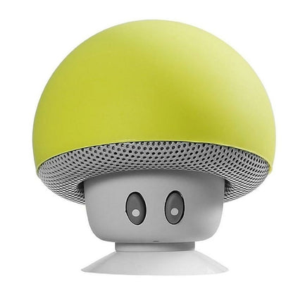 Mini Mushroom Bluetooth Speaker – Wireless Audio, Built-In Mic & Suction Stand