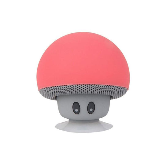 Mini Mushroom Bluetooth Speaker – Wireless Audio, Built-In Mic & Suction Stand
