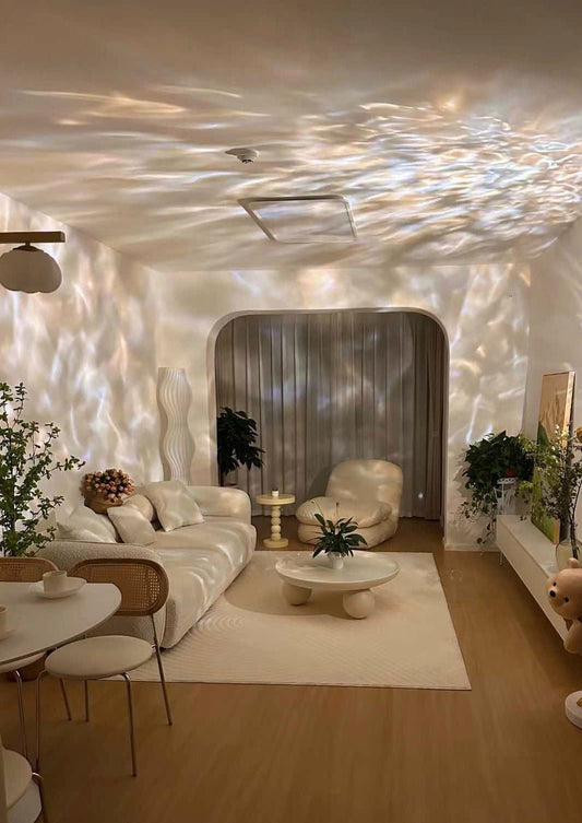 Ripple Projector Ambient Light | Modern Decorative Mood Lamp with Dynamic Wave Glow