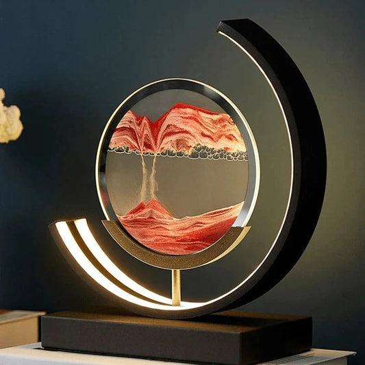 Dynamic Shifting Sand LED Table Lamp – Calming Motion Art for Your Desk