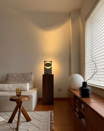 Sunset Glow Metal Table Lamp – Ambient Steel Lighting for Bedroom & Studio Aesthetics