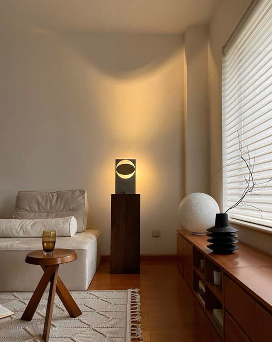 Sunset Glow Metal Table Lamp – Ambient Steel Lighting for Bedroom & Studio Aesthetics